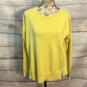 Elliott Lauren Sweater Cotton Cashmere Blend Crew Neck Ribbed Size  XS